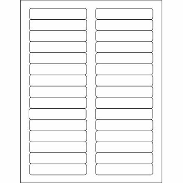 Bsc Preferred 3 7/16 x 2/3'' White Rectangle Laser Labels, 3000PK S-10436